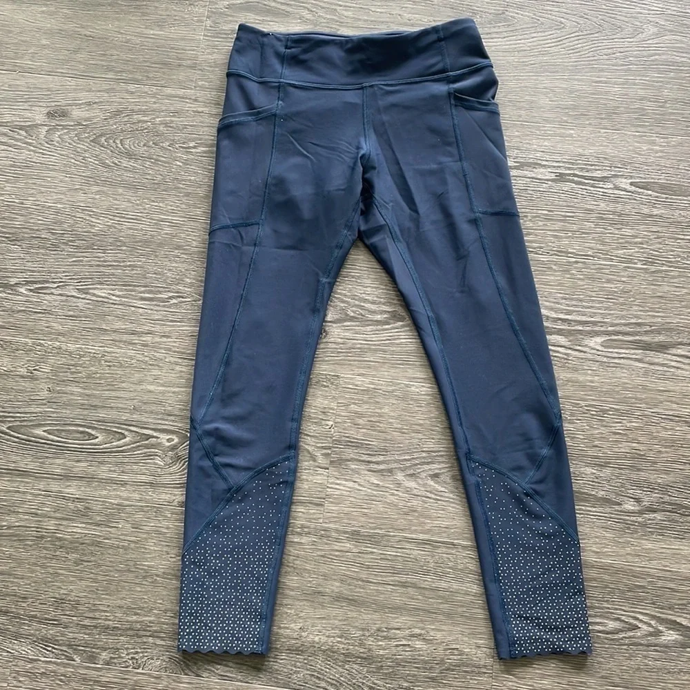 Sz6 Lululemon Tight Stuff Tight II 25” in True Navy EUC Compression Tights - Picture 8 of 14
